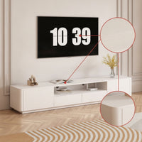 TV Cabinet Solid Wood TV Cabinet with Drawers Minimalist Media Console for Living Room