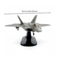 F-22 Falcon Model Stealth Die-Cast Aircraft Replica Long-Lasting for Collectors