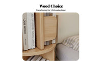 360° Rotating Design Revolving Book Universal with Drawer Space-Saving Multi-Level Bookcase with Drawers Versatile Use Bookshelf Modern Aesthetic for Apartment Dwellers, Homeowners, Bedroom, Small Areas, Study Room, Home Office