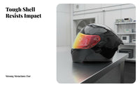 Modular Full Face Helmet Aerodynamic Tail Wing Modular Flip Flip-up Headgear Four-Season for Men, Women, Long Distance Traveling, Street Riding