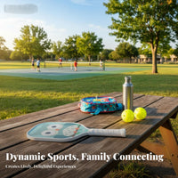 Kids Pickleball Paddle Long-Lasting Cartoon Pickleball Racket Childrens Paddle Racket Fun Design Anti-Collision Perimeter Guard