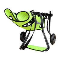 Padded Dog Wheelchair with Back-Leg Support Stable Dog Wheelchair with 2 Wheels Lightweight Rehabilitation Cart Long-Lasting for Disabled Dogs