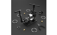 European Design Hand Crank Rolling Mill 2-in-1 Multifunction Jewelry Rolling Mill Heavy-Duty for Goldsmiths, Hobbyists, Workshop, Craft Room