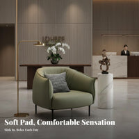 Comfortable spinerest Lowspine support Tub Chair Space-Saving Single Sofa Modern Design Indoor Furniture Minimalist aesthetic for Apartment Dwellers, Homeowners, Living Room, Bedroom, Balcony, Reception Area