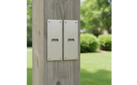 2 Pieces Fence Post Extender with Screws Stable Hardware Flat Profile for DIYers
