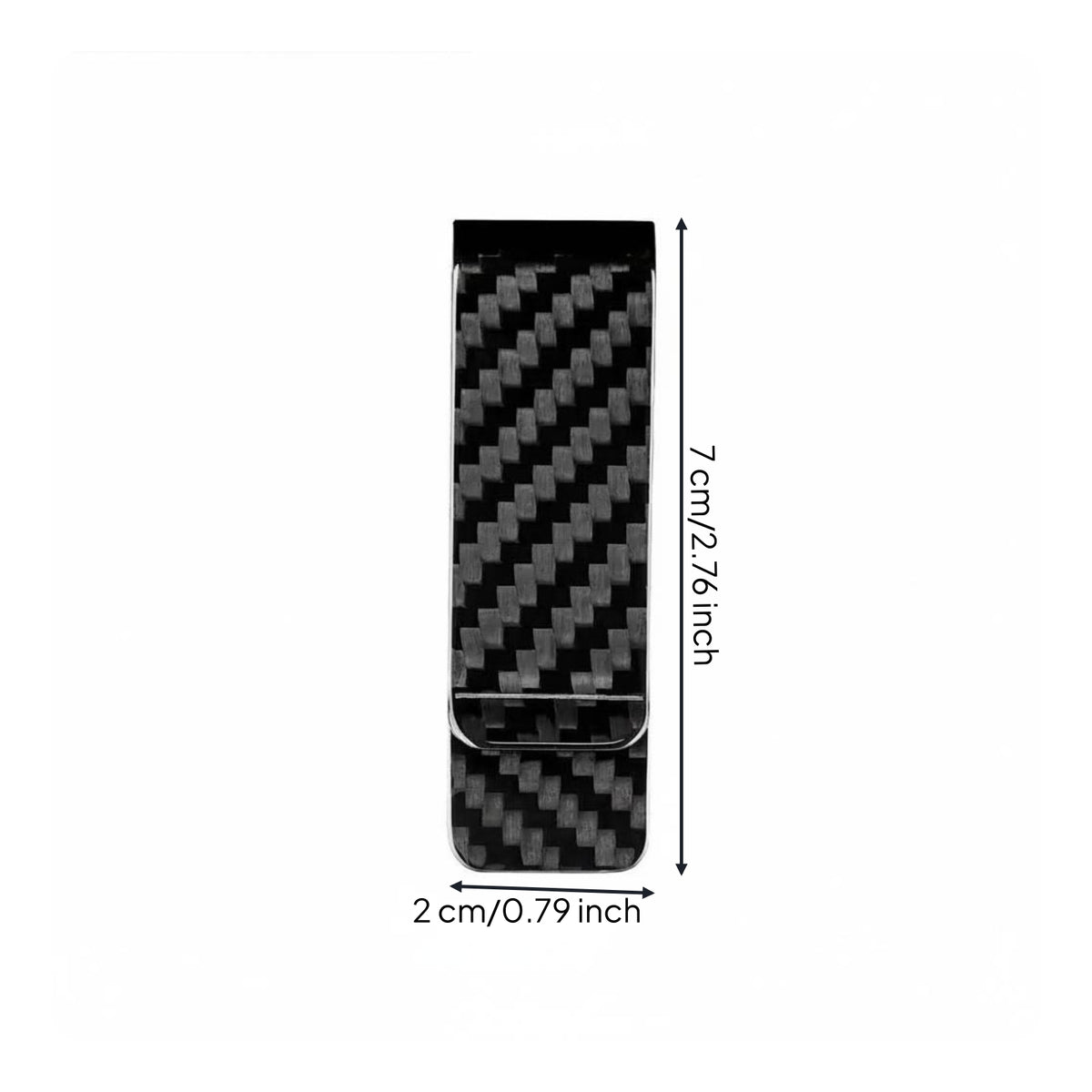Carbon Fiber Currency Clip Long-Lasting Minimalist Card Holder Strong Grip