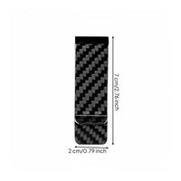 Carbon Fiber Currency Clip Long-Lasting Minimalist Card Holder Strong Grip