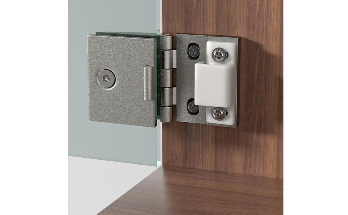 Single-Side Clamping Frameless Glass Cabinet Hinge