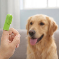 Dog Toothbrush and Cat Toothbrush for Bad Breath, Soft Bristles Tooth Brush for Dog Grooming, Single TPR Finger Toothbrush, 5.2*2 cm Dog Tooth