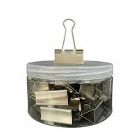 Foldback Clip Convenient Storage Tub Foldback Clips Strong Grip Binder Clip for School, Crafts