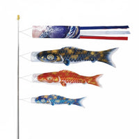 Japanese Carp Windsock Streamer Colorful Japanese Carp Windsock Koi Fish Flag for Outdoor