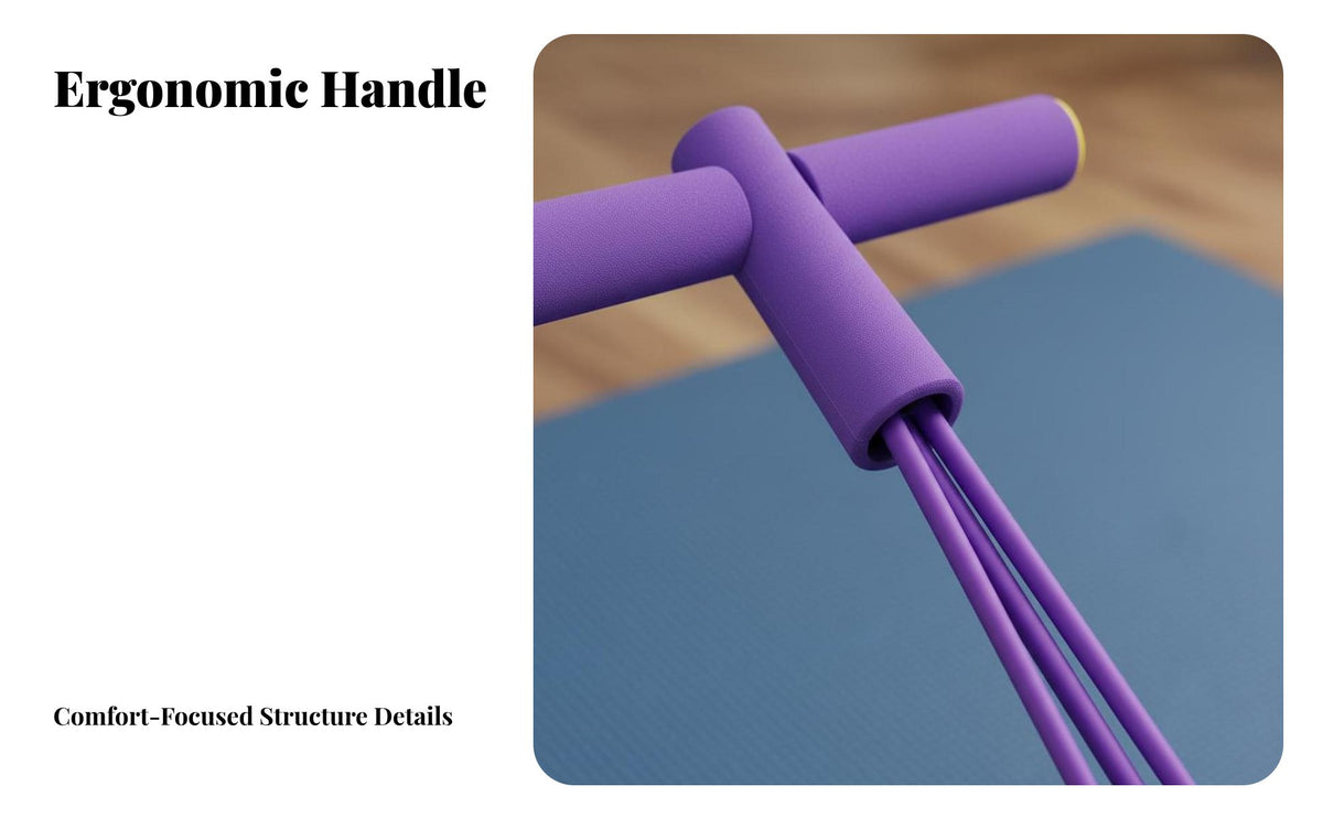 Foot Pedal Puller Multi-Functional Sit-up Pull Rope Multifunction Pedal Puller Exerciser for Beginners, Home, Travel, Office