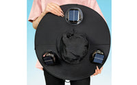 Hat with Solar Fans Cooling Headwear Breathable for Fishing, Anglers, Hikers