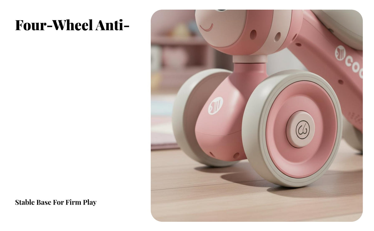 Anti-Rollover Design 4-Wheel Bee Scooter Low Center of Weight Distribution 4-Wheel Toddler Scooter Ergonomic Comfortable Seat Rideable Toy Shock-Absorbing Wheels for Babies 1-5 Years, Gift Givers, Indoors, Playroom, Outdoor, Outdoors