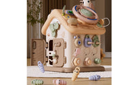Play House Interactive Activity House Multi Functional Busy Board Toy for Infants, Playroom