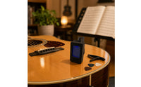 Display Screen Rectangular Clip-Attached Tuner Circular Power Button Electronic Clip-Attached Tuner Black Compact