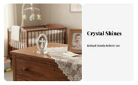 Crystal Cross Figurine Elegant Design Crystal Cross Ornament Sparkling Religious Keepsake Gift for New Parents, Women, Weddings, Baptisms, Prayer Room