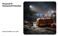 Waterproof Fire Rescue Equipment Bag Retardant Emergency Rolling Bag Multiple Carrying Options for Relief
