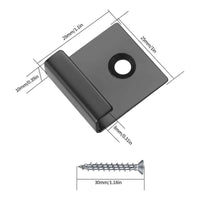 50 Pieces Deck Fixing Clip with Screw High Strength Composite Decking Clips Easy to Install Fasteners for Amateur Builders, Woodwork