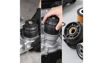 Replacement Oil Filter Cap with Metal Tube Accurate-Fit Oil Filter Cap Threaded Complete for DIYers, Mechanics