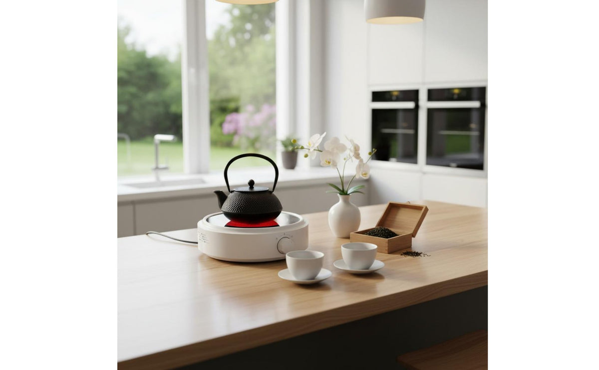 Multi-Use Ceramic Hot Plate Even Heating Electric Tea Heater Energy Saving Portable Tea Heater Adjustable Power