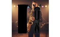 Folding Saxophone Stand Metal Construction Altos Sax Stand Lightweight Folding Saxophone Rack for Saxophonists, Artists, Travel, Stage