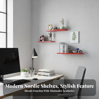 drillno-cost Installation Single Board Rack Easy to Install surface-mounted Picture shelf Decorative surface storage-spaceSaving for Decor lovers, homeowners, Living Room, Bedroom, Hallway, Entryway