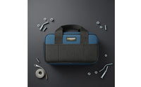 Woven Handles Tool Bag Vertical Pockets Oxford Tool Bag Mesh Pocket Portable Storage Soft-Sided