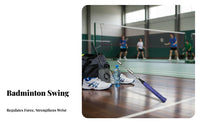 Grip Correction Badminton Swing Coach Improves Strokes Badminton Power Training Stick Weighted Design for Beginners, Home Practice