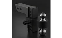 Adjustable Trailer Hitch Ball Mount 6-Inch Adjustable Hitch Lockable Adapter for Towing, Transporting