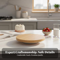 Revolving Cake Stand Rotatable Design Cake Decorating Smooth 360° Rotation Revolving Dessert Display for Home Chefs, Birthday Parties, Bakery