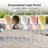 Portable Pet Water Bottle and Feeder for Dogs, Outdoor Travel Drink Dispenser