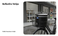 Foldable Bike Basket Large Capacity Folding Cycle Basket Easy to Install Waterproof Bike Bag for Commuters, Shopping, Commuting