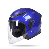 Half-Style Motorcycle Helmet Glossy Motorcycle Helmet with Face Visor Streamlined Detachable Liner for Commuters