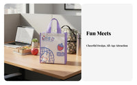 Insulated Bento Tote Waterproof Insulated Meal Pouch Reusable for Office Workers