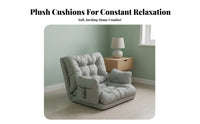 Foldable Design Adjustable Floor Recliner Space Saving Adjustable Floor Lounger Multi-Functional Single Sofa Comfortable paddinging for Students, Adults, video game enthusiasts, Bedroom, Dorm Room, Relaxing, literary corner