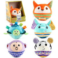 Electric Plush Sensory Ball Toy with Music and Speaking Function for Babies