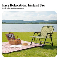 Foldable Folding Camping Chair Quick Setup Folding Camp Chair No Assembly Required Portable Outdoor Seat Stable Structure for Campers, Picnickers, Travelers, Hiking, Beach, Backyard, Lawn