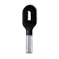 Dense Bristles Spray Hair Comb Transparent Handle Detachable Bottle Comb Handheld Misting Hair Brush Retail Box Packaging