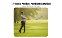 Braided Golf Swing Training Rope Strap Fastening Golf Swing Training Aid Portable Design Sporty for Golfers