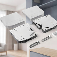 2 Pieces Hydraulic Support Mechanism Adjustable Lift up Hinge with Gentle Close Quiet Hardware for Overhead Storage