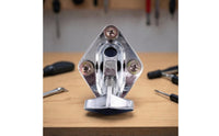 Tom Leg Mount Bracket with Pad Chrome Drum Leg Mount Guard Drum Bracket with Clamp for Drummers, Repair Shops