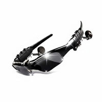 Built-in Voice Receiver Bluetooth Headset Glasses Side Buttons Bluetooth Sunglasses Tinted Lenses Smart Shades Curved-Frame