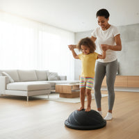 Balance Training Ball Stable Half Dome Balance Ball Thickened Multi-Functional for Families, Core Workouts