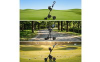 Portable Golf Cart with Straps Lightweight Golf Walking Cart Space-Saving Long-Lasting for Practice Rounds