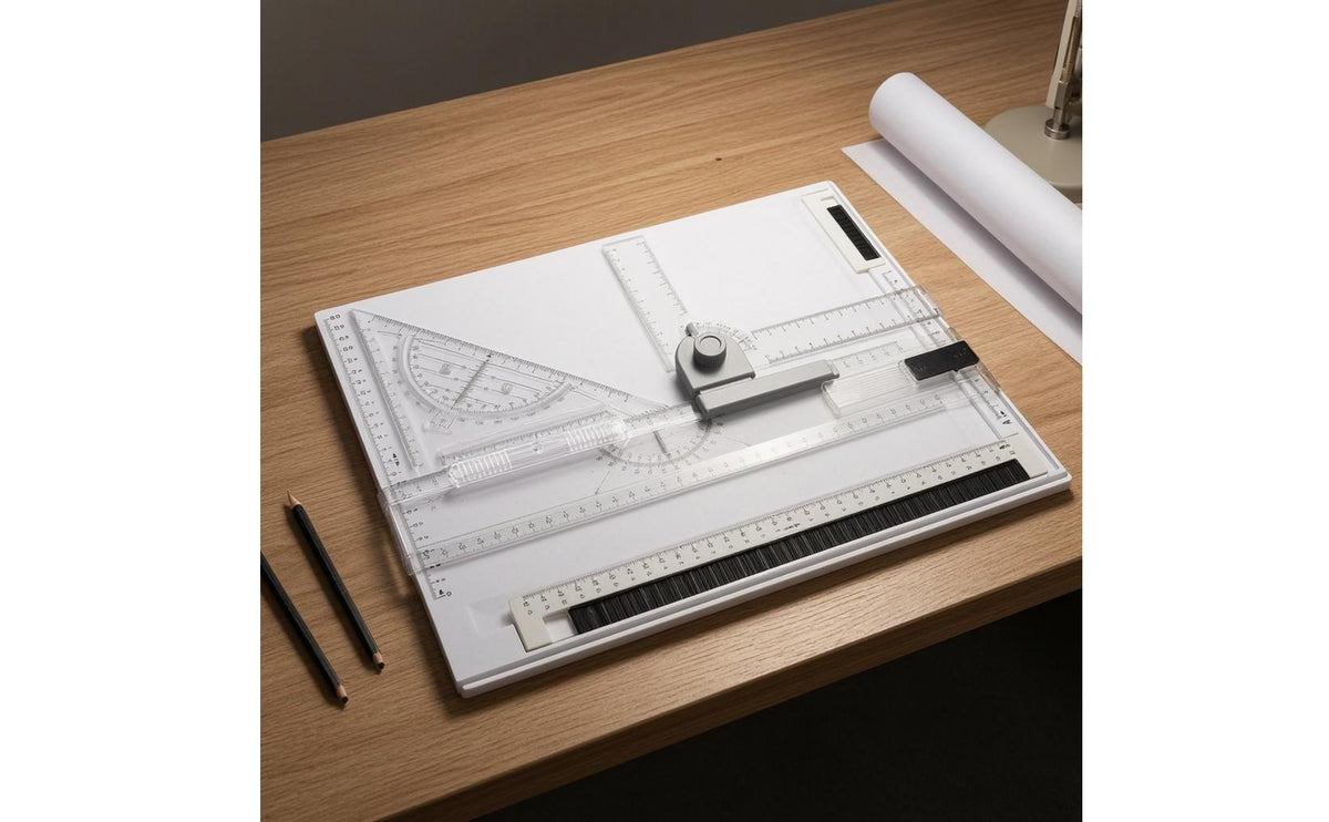 Sketch Board Non-Slip Grip Drafting Board Transparent Art Tool