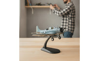 1/72 Scale SBD Dauntless with Display Stand Diecast Douglas SBD Dauntless Collectible Dive Attack Aircraft Model with Display Stand Detailed for Collectors