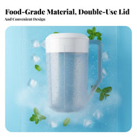 Large Capacity Pitcher Heat Resistant Cold Brew Tea Pitcher Large Capacity Water Jug for Restaurant, Cafes, Restaurants, Parties