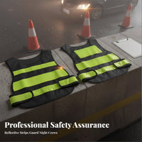 Reflective Safety Vest Full-Circle Protection High Visibility Vest Lightweight for Security Guards, Parking Lots, Warehouses
