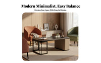 2 Pieces Nesting Stand Set Minimalist aesthetic Coffee Table Modern Look Easy Assembly for Students